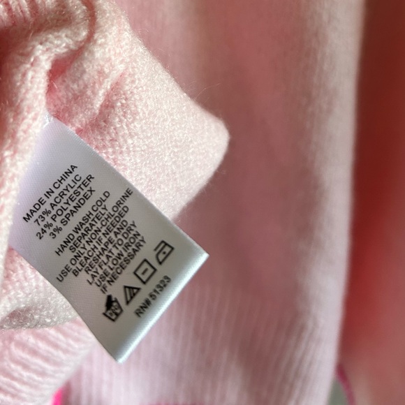 NWT CeCe Pink “Be Wine” Soft Knit Long Sleeve Sweater Size Large - Picture 6 of 8